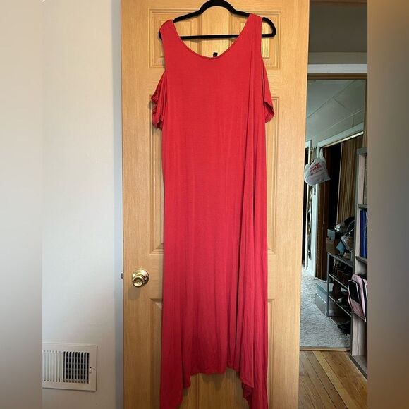 Lane Bryant Maxi Cold Shoulder Dress - Picture 8 of 10